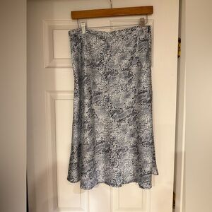 Gianni Bini Women’s Satin Snakeskin Print Midi Skirt